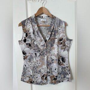 Calvin Klein Floral Women's Sleeveless Top Size M